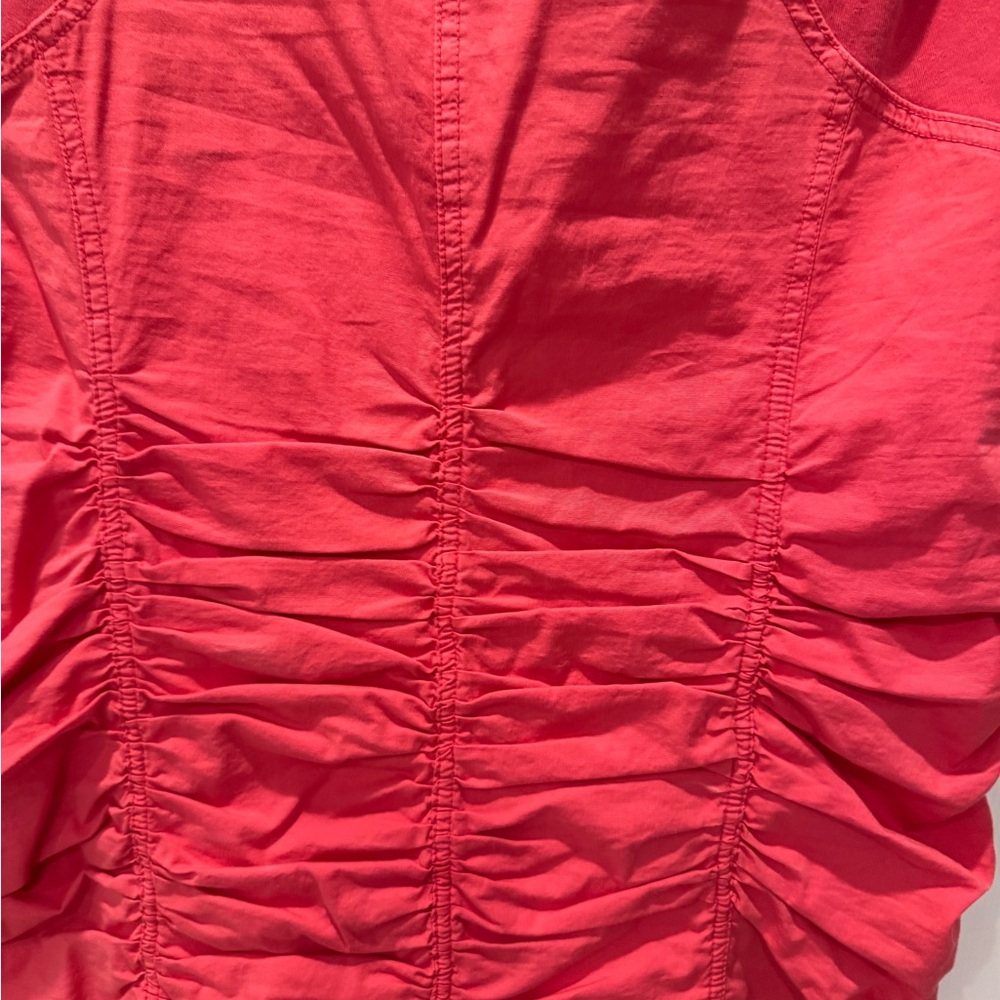 Wearables Washed Red Ruched Dress - Picture 5 of 9
